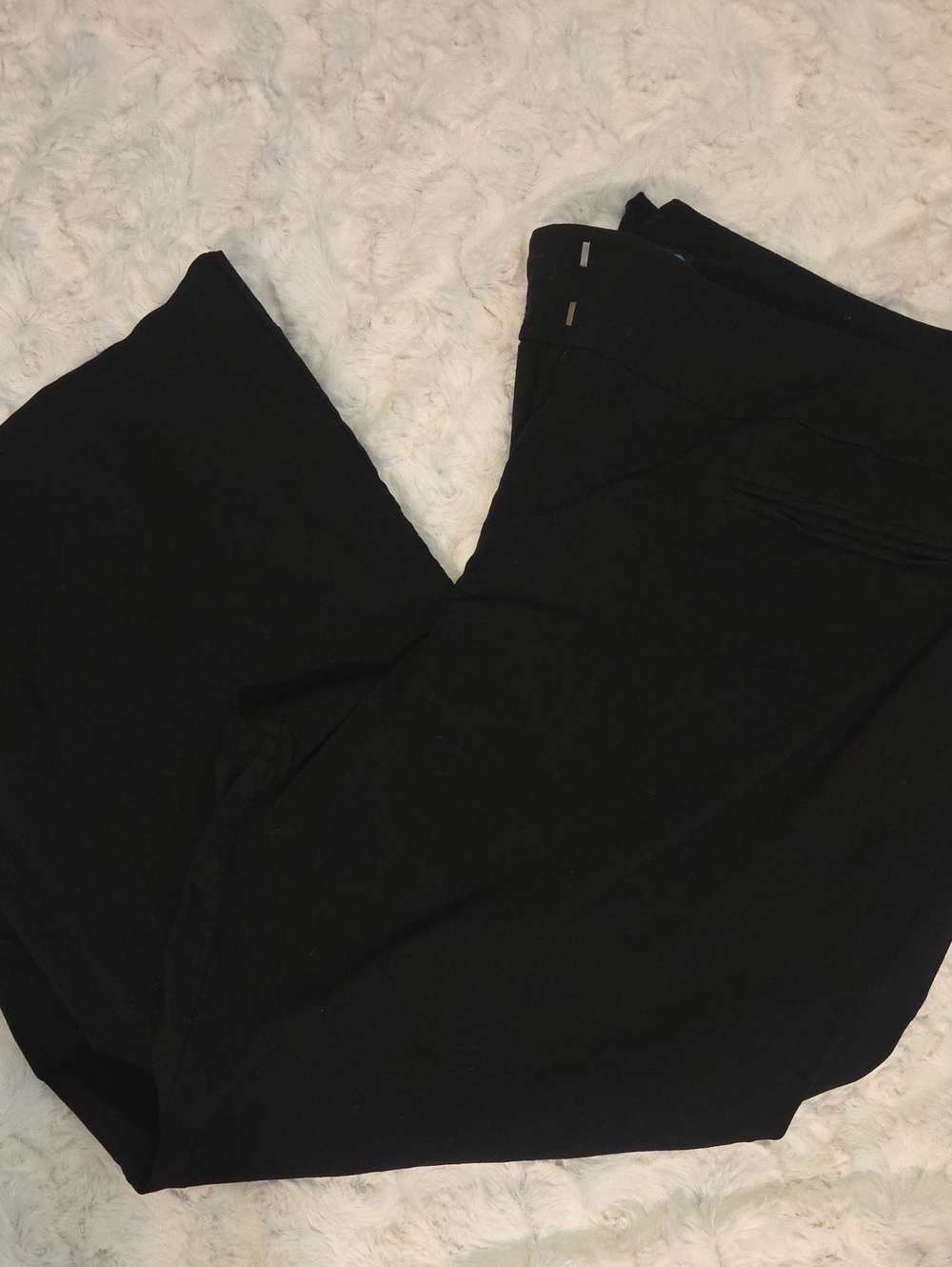 Lane Bryant Black Wide-Leg Ponte Pants Size 6 Petite